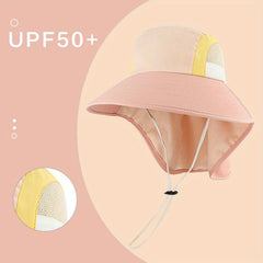 Kids Sun Protection Hat with Neck Cover for Outdoor Activities