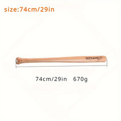 Wooden Baseball Bat Solid Baseball Stick Practice Sport Training