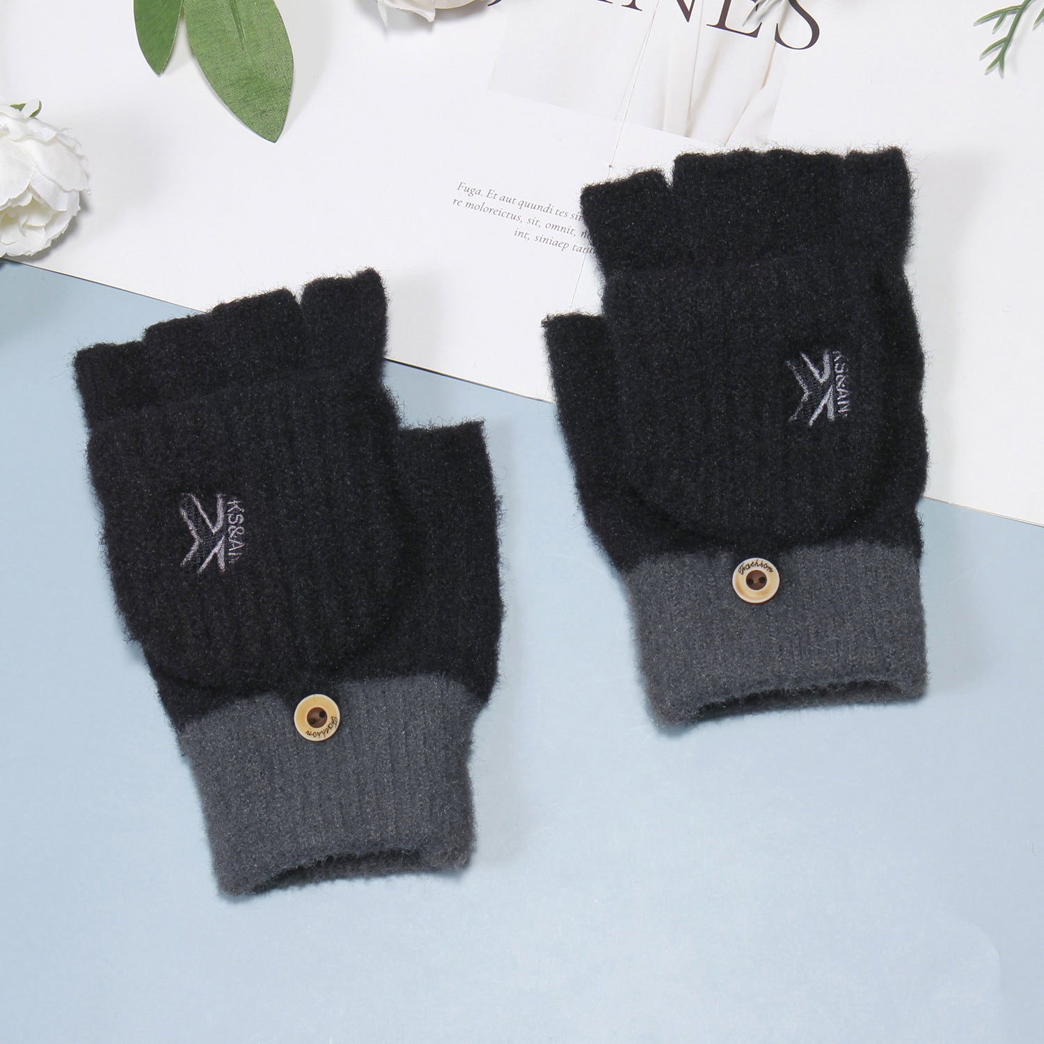 Men's Winter Knitted Fleece Gloves - Snow Weather
