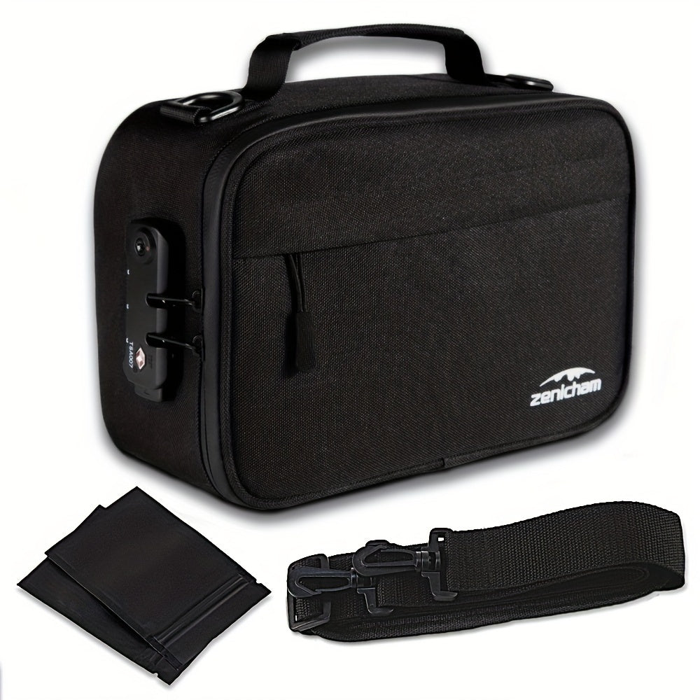 Travel Storage Box With Combination Lock Large Capacity Crossbody Bag