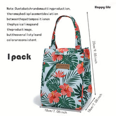 1pc Aluminum Foil Thickened Lunch Bag Insulated Tote Bag Waterproof