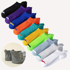 10 Pairs Solid Ankle Socks Women's Low Cut Casual Stockings