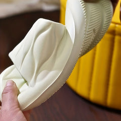 Women's Solid Slides Soft Sole Shoes Lightweight Indoor Pillow Shoes