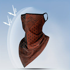 Hanging Ear Triangle Towel With Viscose Mesh Breathable Mask
