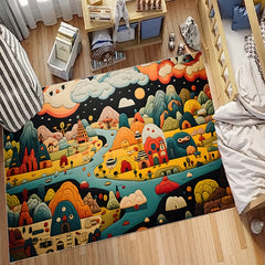Cartoon Crawling Floor Mat for Kids, Soft and Durable Blanket