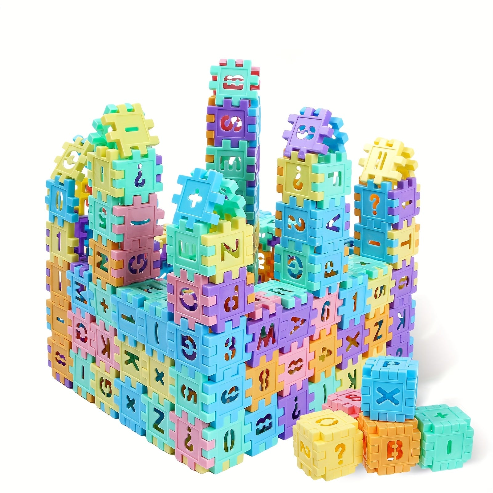 130pcs Kids' Building Blocks Toy Set Educational Creative Connector