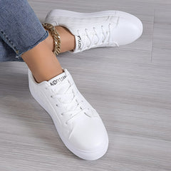 Women's Round Toe Low Board Shoes Flat Casual Sneakers