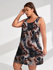 Tie Dye Tank Dress Stretch Loungewear