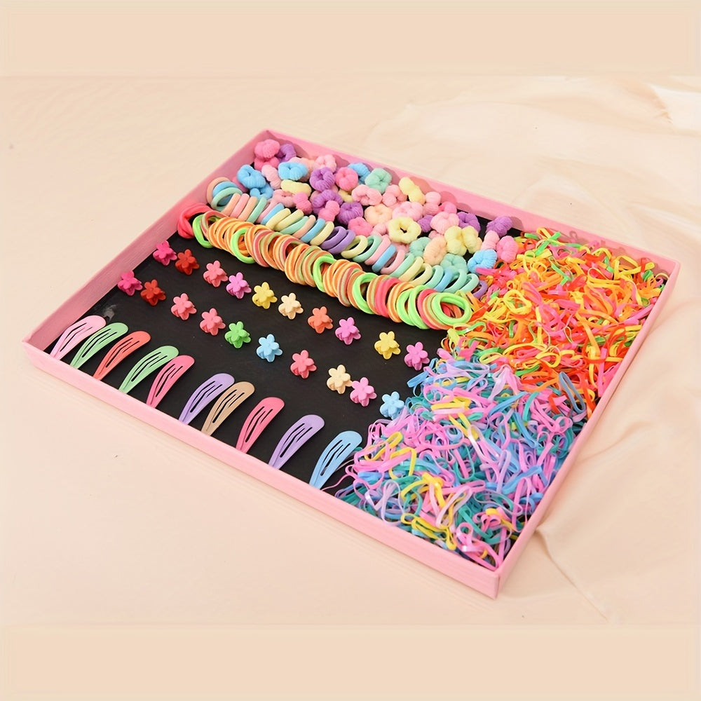 1140pcs Flower Hair Accessories Set for Women & Girls