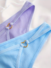 5 Pack Plus Size Romantic Panties Set
