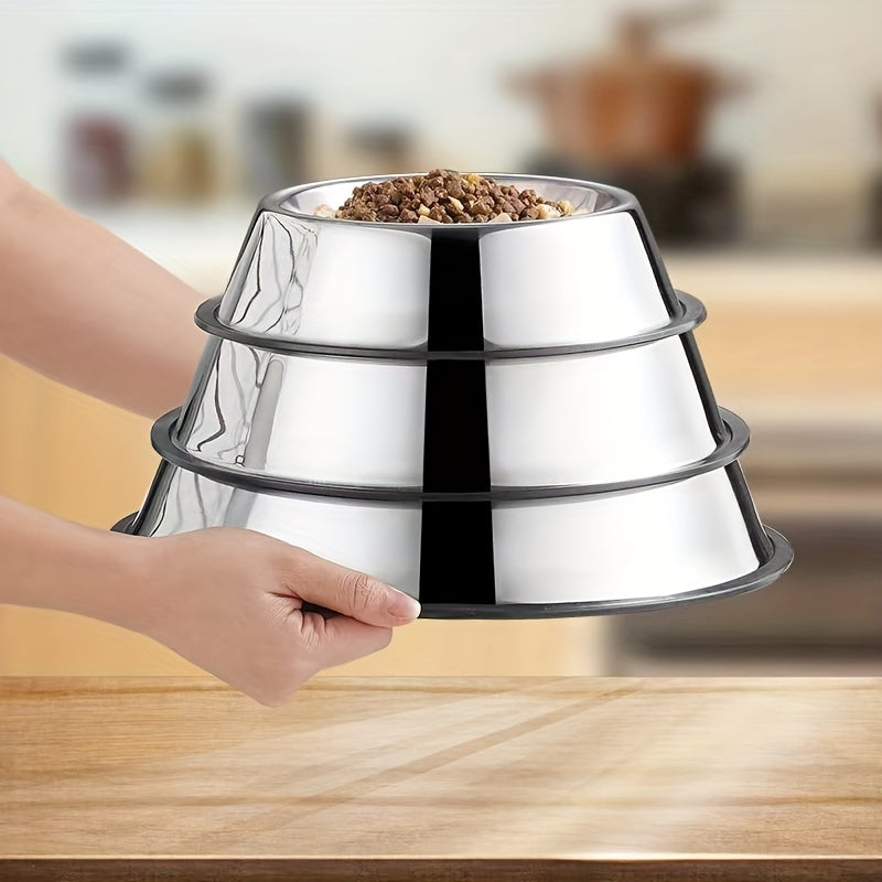 Stainless Steel Anti Slip Dog Bowl for Water and Food