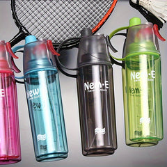 600ml Portable Sports Spray Water Cup - Cooling Bottle