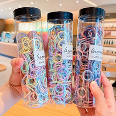 300pcs Colorful Hair Bands Hair Ties Elastic Hair Accessories for Girls Kids