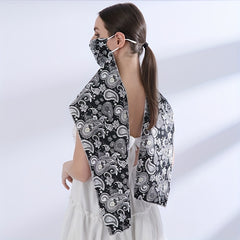 Paisley Print Sunscreen Face Scarf Mask & Neck Gaiter for Outdoor Cycling
