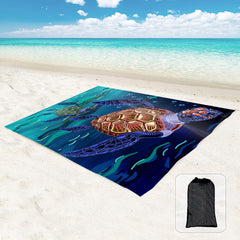 Waterproof Sand Proof Mat with Corner Pockets - Beach Picnic Mat