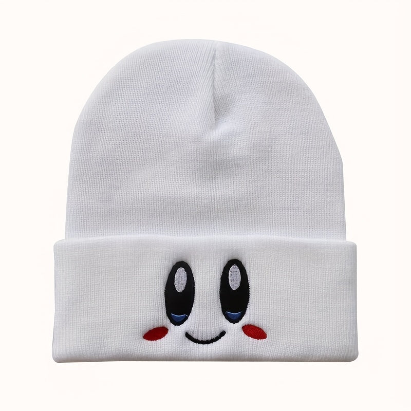 Embroidered Knitted Beanie Hat for Men and Women