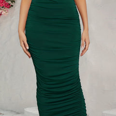 Ruched Ankle Length Skirt for Spring & Summer