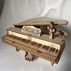 3D Wooden Puzzle Piano DIY Handcrafted Relax Gift for Adults