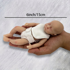 6-Inch Lifelike Silicone Mini Reborn Kids Doll