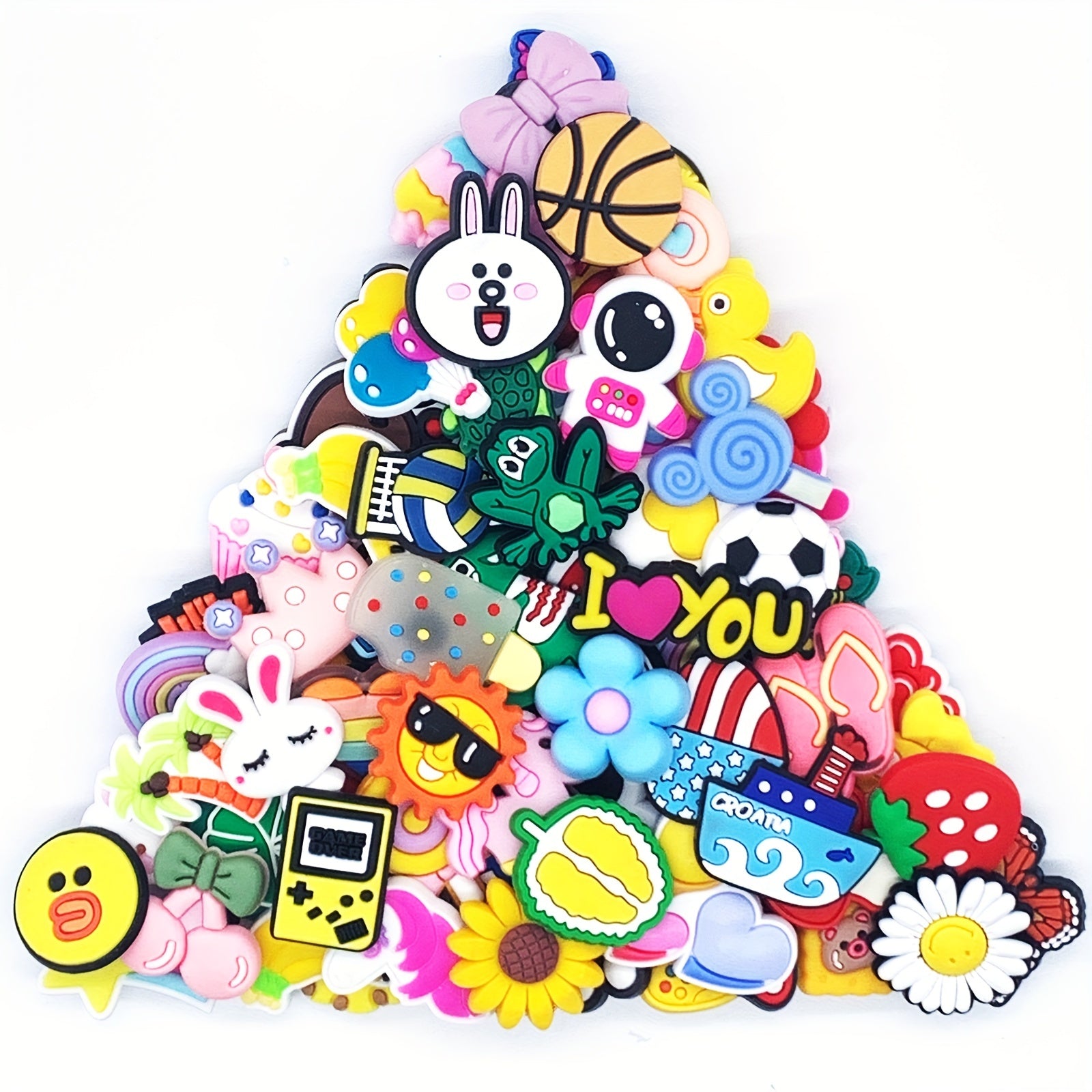 Random Shoe Charms For DIY Shoes Pins Kids Boys Girls Men Women Adults