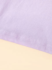 Toddler Girls Cotton Short Sleeve Tee Top