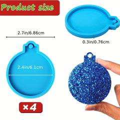 Christmas Silicone Molds for Resin Ornaments DIY
