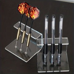 2pcs Acrylic Dart Display Stand Ballpoint Pen Holder