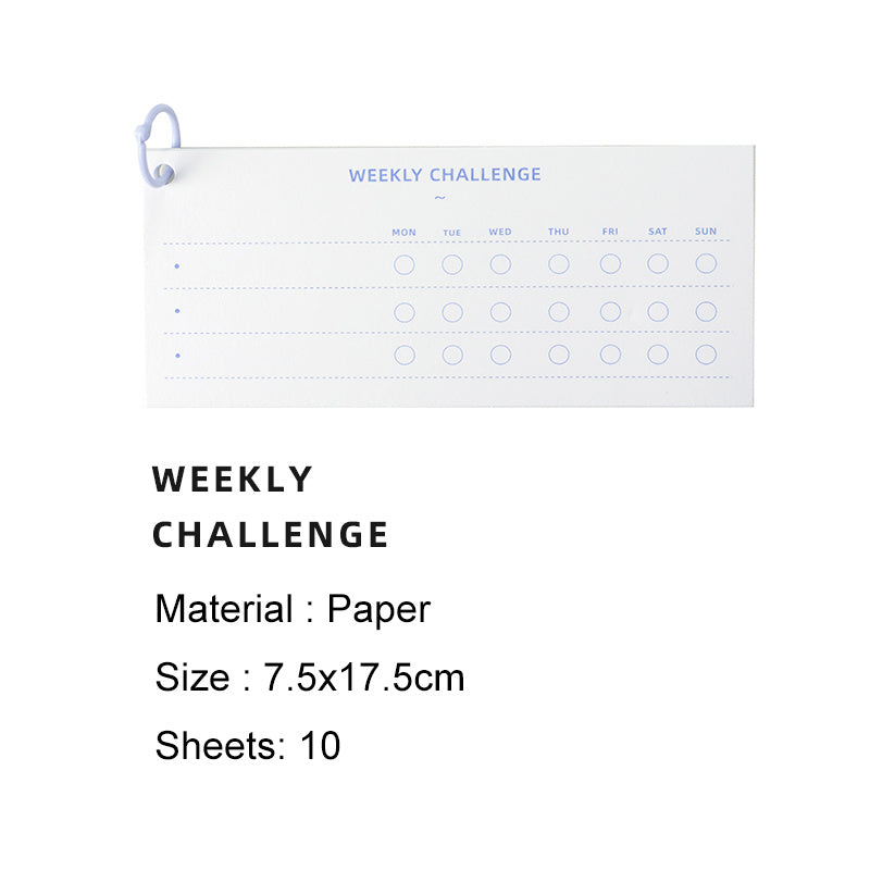 Daily Weekly Monthly To Do List Memo Pad 10 Sheets