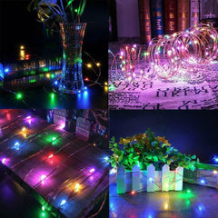 Outdoor Waterproof Fairy Garland String Lights Solar Lamp Decor