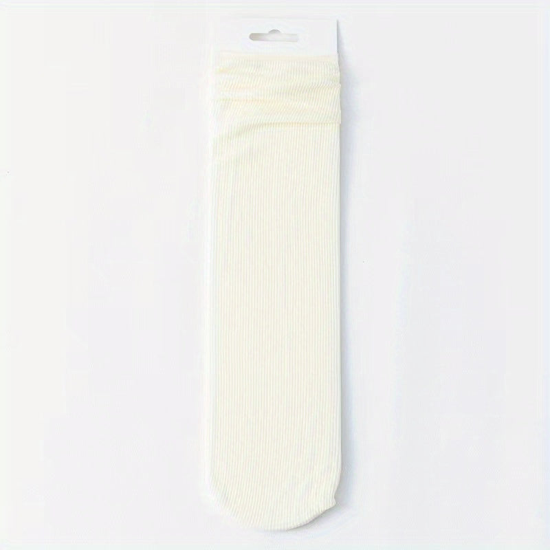 5 Pairs Solid Lightweight All-match Women's Socks