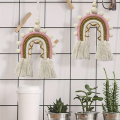 Nordic Style Rainbow Home Weaving Wall Decoration
