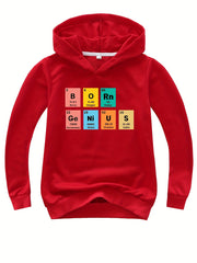 Boys Colorful Elements Hooded Sweatshirt - Size Up