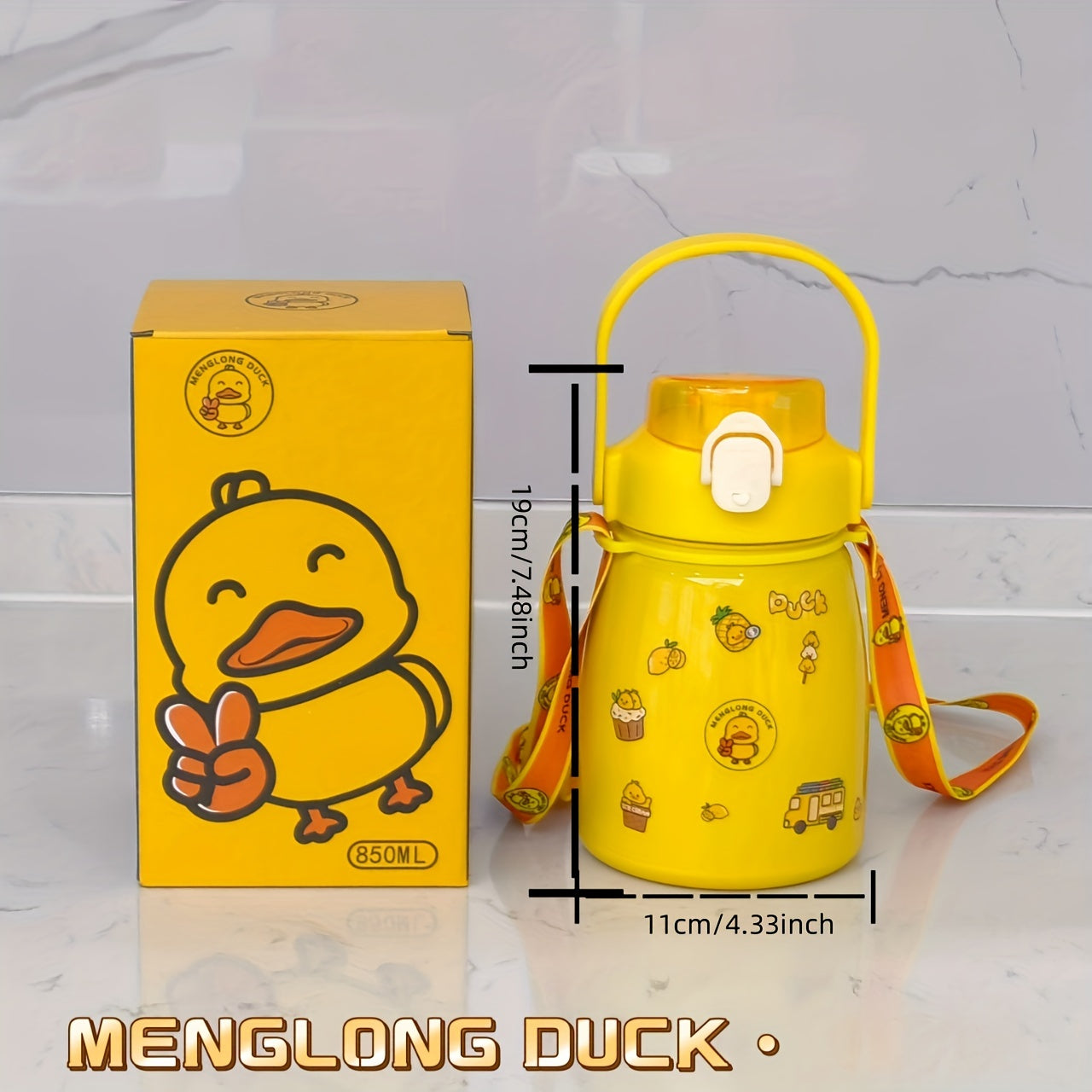 850ml Cartoon Stainless Steel Insulation Cup