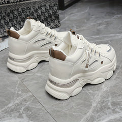 Women's Chunky Platform Sneakers Lace-up Non-slip Dad Shoes