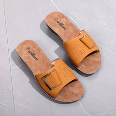 Square Decor Casual Slides Outdoor Slippers Women's Footwear