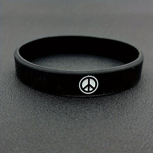 World Peace Silicone Bracelet Sporty Rubber Wristband