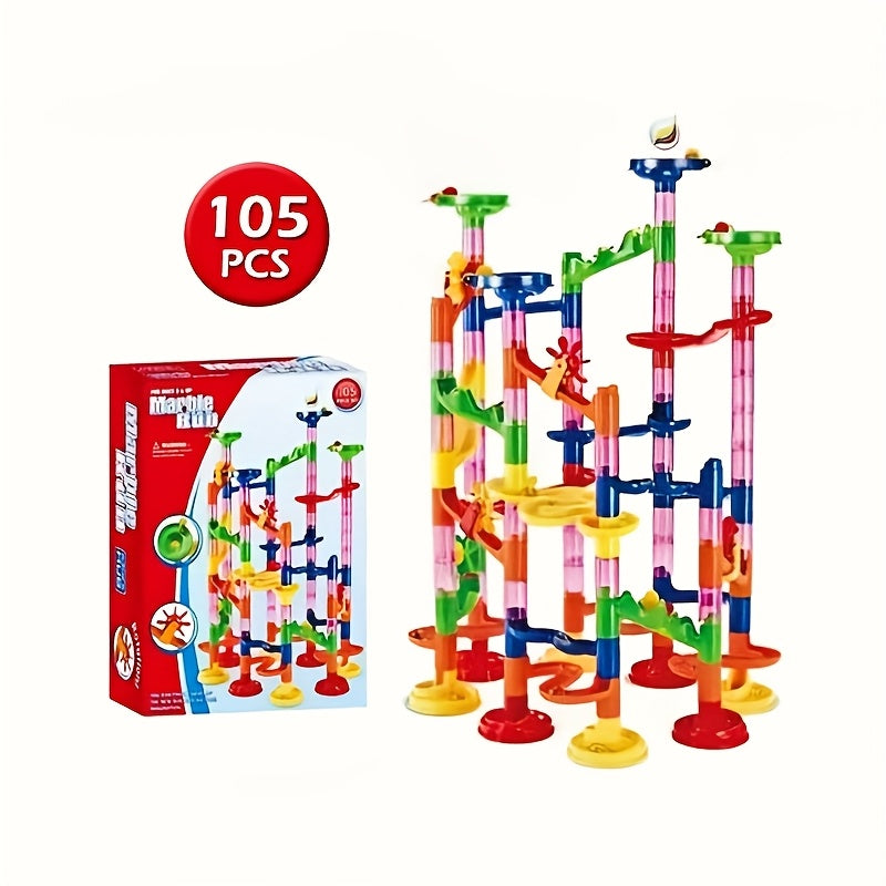 Colorful Marble Run Track Set for Children Ages 3