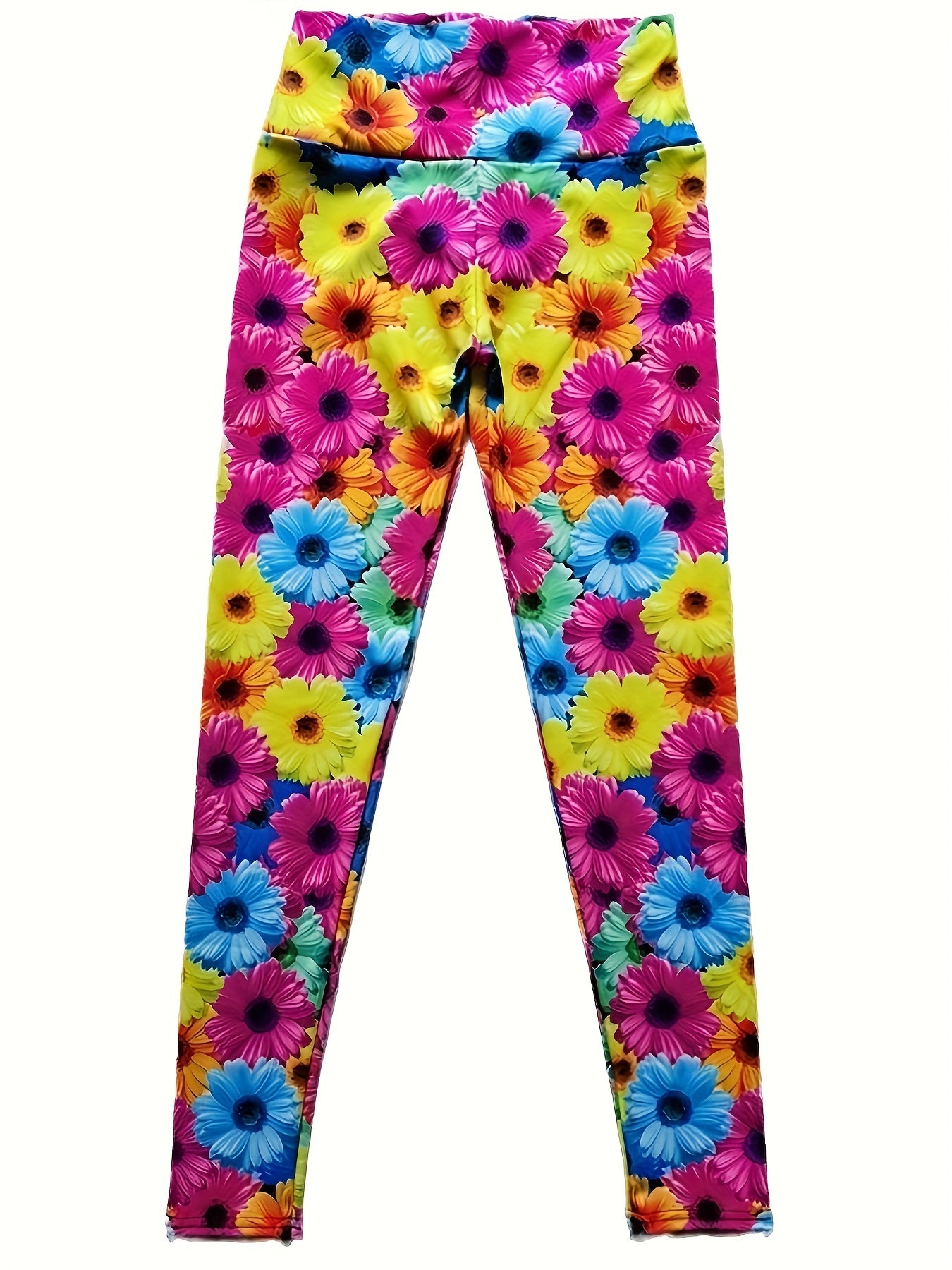 Floral Print High Waist Yoga Leggings