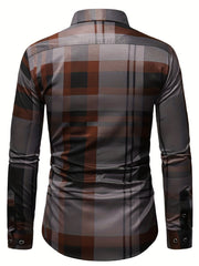 Mens Semi Formal Long Sleeve Shirt Spring/Summer