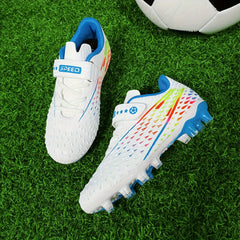 Boys' Spiked Non Slip Soccer Cleats - Professional Outdoor Football Shoes
