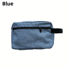 Small Travel Toiletry Bag with Zipper and Handle