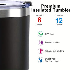 30oz Insulated Tumbler Stainless Steel Travel Coffee Mug with Lid & Straws