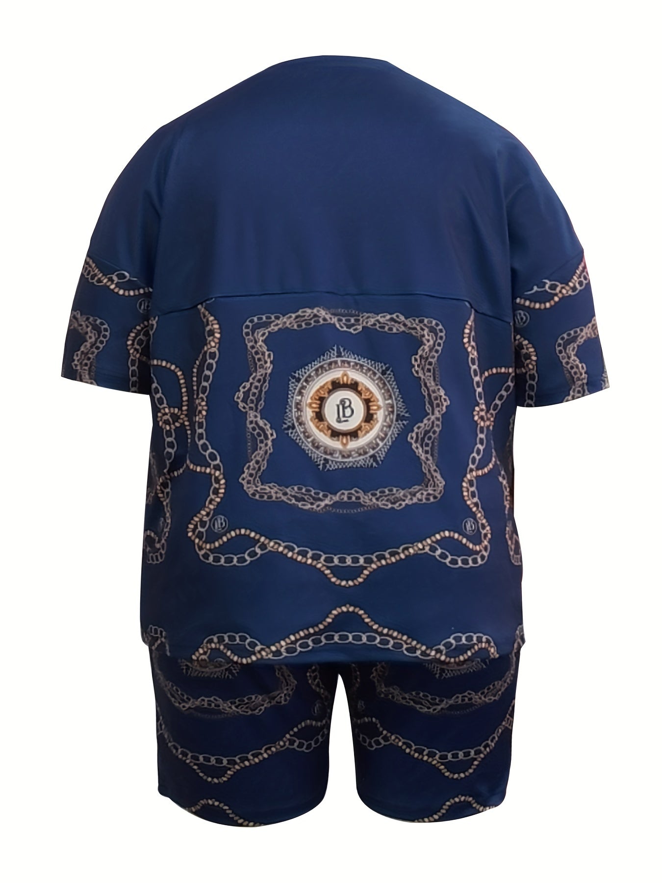 Chain Print Tee & Shorts 2 Piece Set