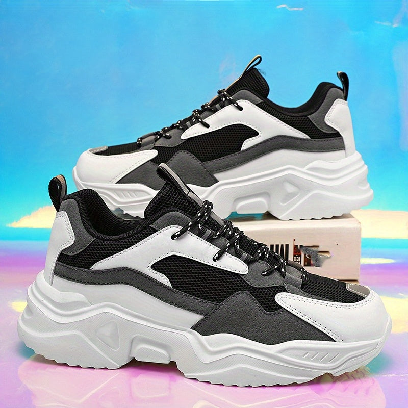 Women's Mesh Platform Sneakers Casual Lace Up Outdoor Shoes
