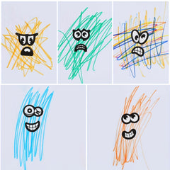 960pcs Halloween Stickers Eye Mouth Cartoon Labels for DIY Scrapbooking
