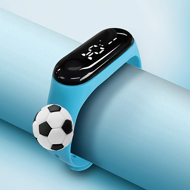 Kids Sport Bracelet LED Digital Watch Soccer Ball Detail