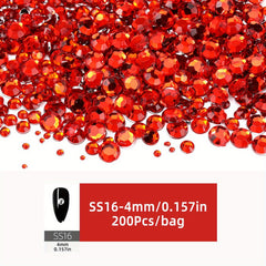 200-3500pcs SS16 Crystal Rhinestones for DIY Crafts Nails Clothes Shoes