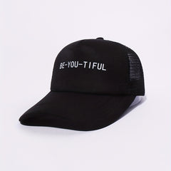 BE YOU TIFUL Trucker Hat Printed Baseball Cap Unisex Casual Breathable Dad Hats