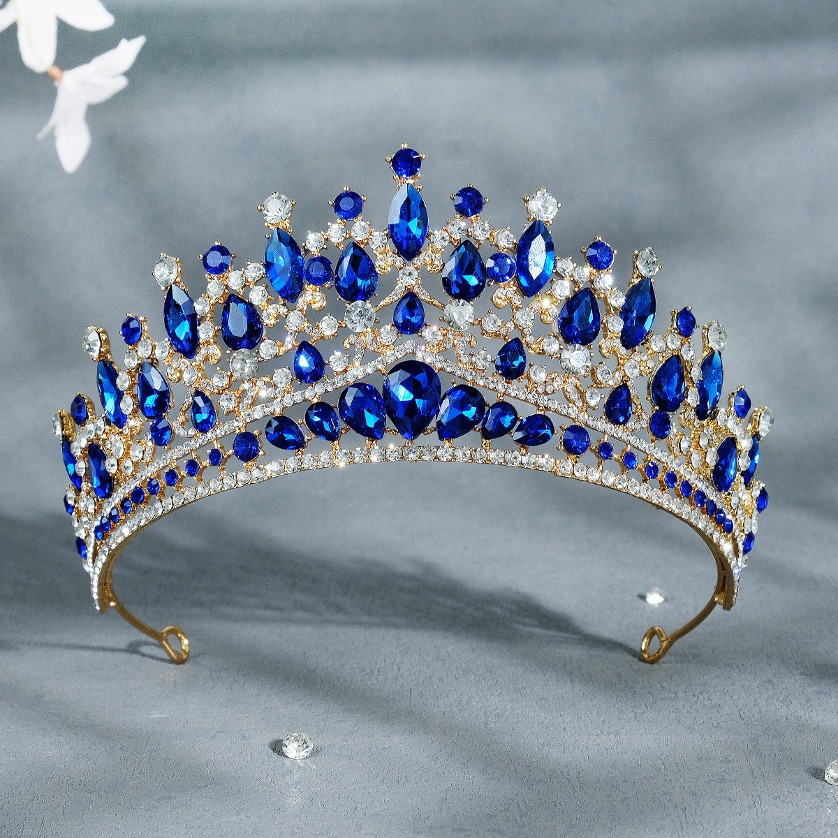 Baroque Crown Hairband Headband Rhinestone Tiara Wedding