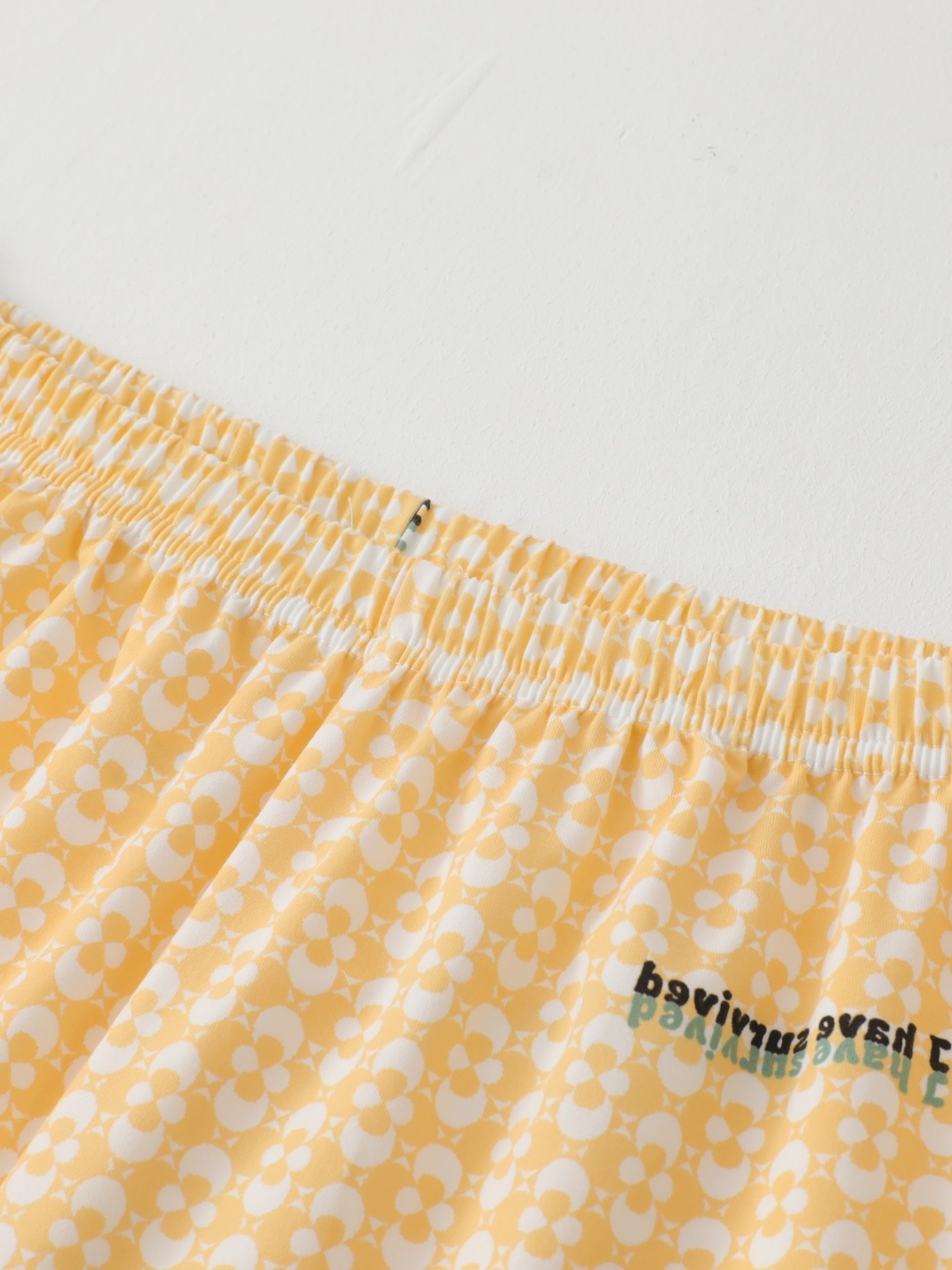 Letter Print Pajama Set Long Sleeve Top & Lounge Pants